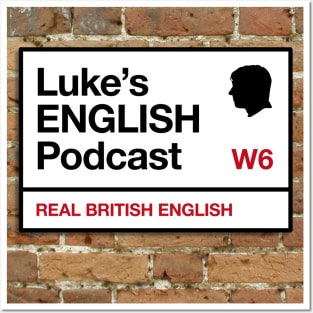 Luke's English Podcast big logo Posters and Art